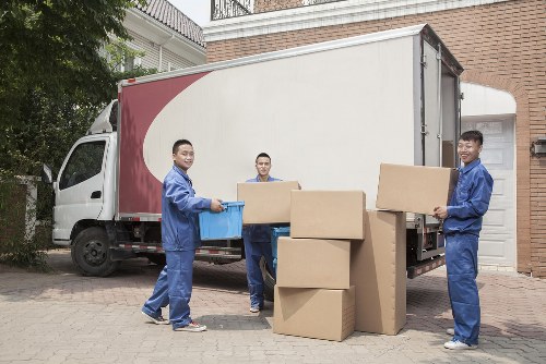 Organised office storage space in Surbiton with files and boxes