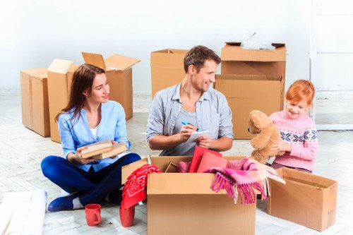 Organized business files and stock stored securely in Surbiton