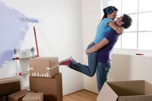 Removal van prepared for a local Surbiton house move